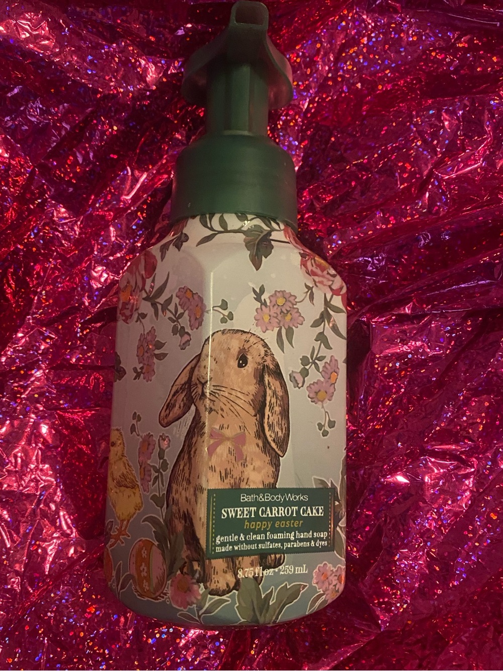 Bath & Body Works Sweet Carrot Cake Easter Bunny EMPTY SOAP BOTTLE